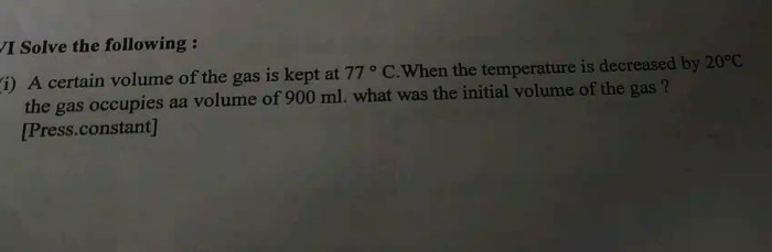 A gas occupies 900.0 ml