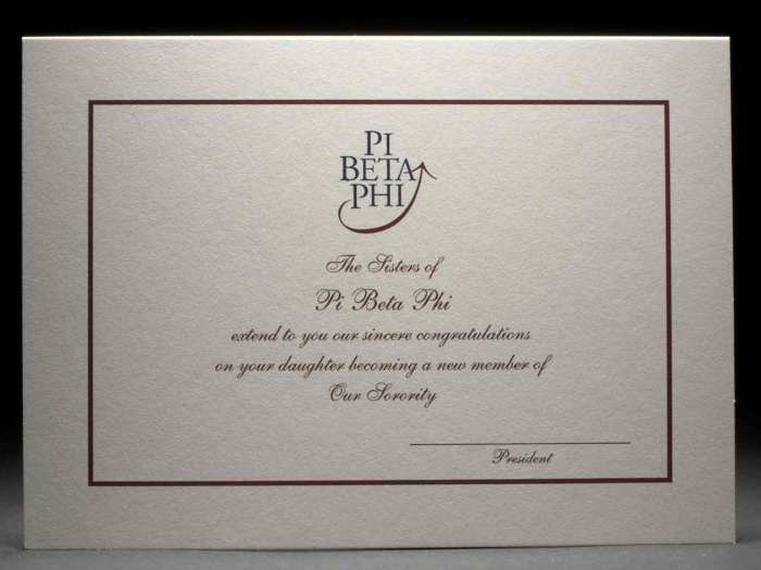 Pi beta phi new member test