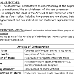 The articles of confederation 1777 worksheet answers