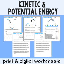 Roller coasters and energy worksheet answers